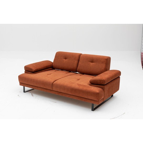 Оранжев разтегателен диван 199 cm Mustang - Balcab Home-image-3