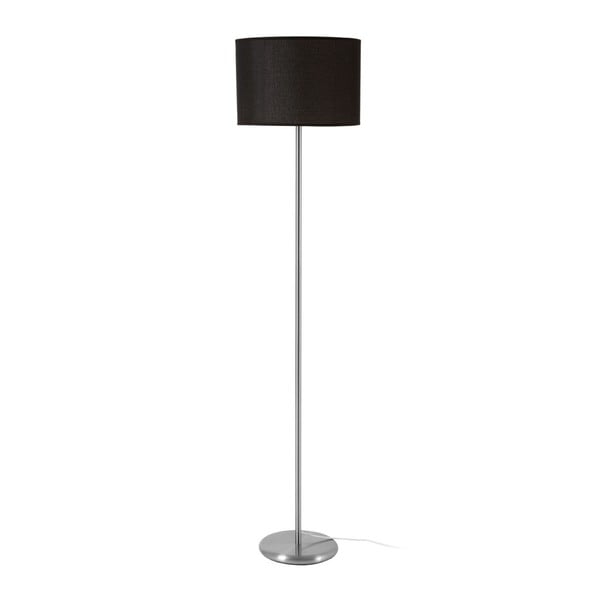 Подова лампа с черен абажур и хромирана основа - Premier Housewares