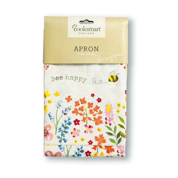 Бъдете щастливи памучна кухненска престилка - Cooksmart ®-image-2