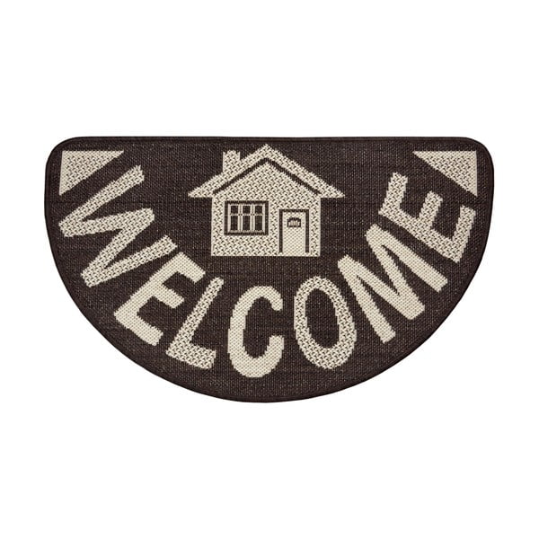 Кафява подложка , 50 x 80 cm Weave Big Welcome - Hanse Home