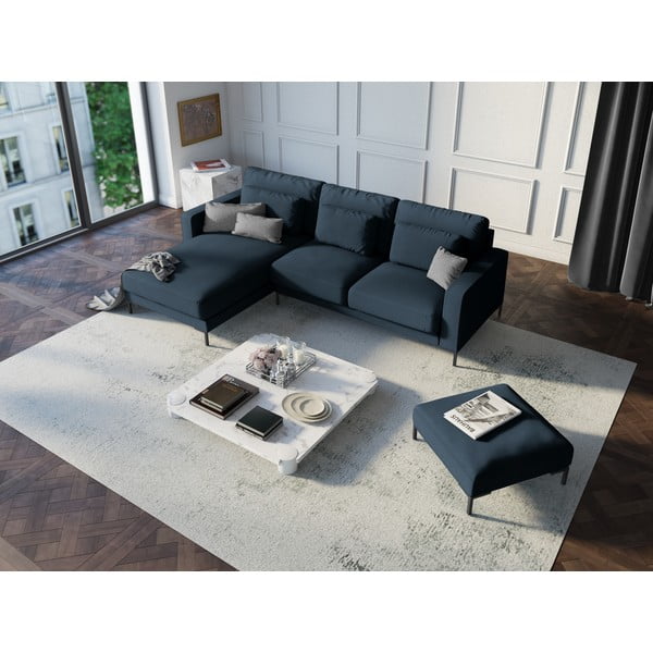 Тъмно синьо столче за крака Seine - Interieurs 86-image-1