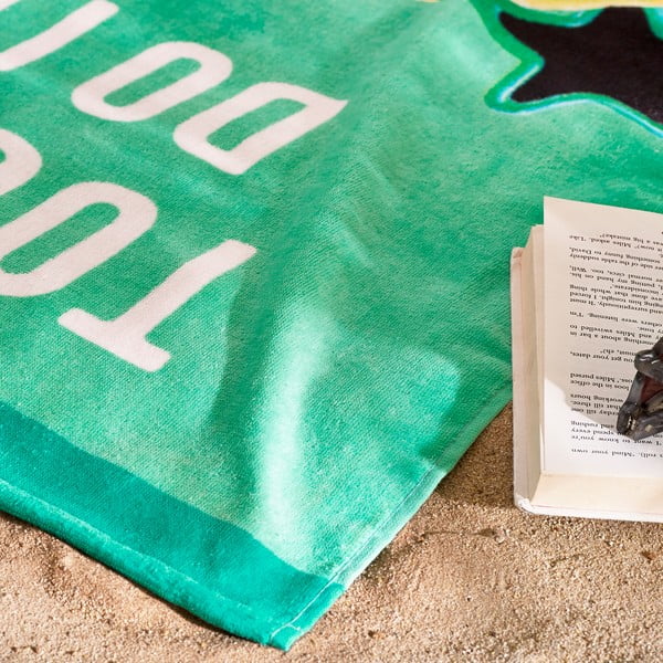 Зелена памучна плажна кърпа 76x160 cm Toucan Do It – Catherine Lansfield-image-2