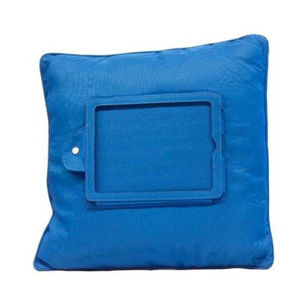 Синя възглавница с поставка за iPad - InnovaGoods
