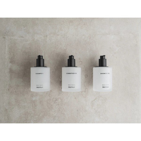 Бели стенни стъклени диспенсери за сапун 3 бр. 350 ml Kirei – Blomus-image-2