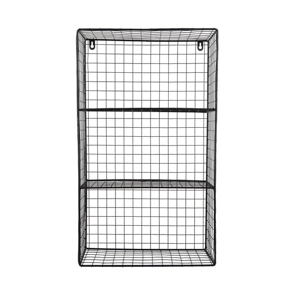 Черен на няколко нива стоманен стенен рафт 60 cm Reja – PT LIVING