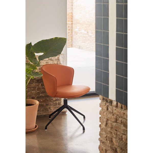 Оранжеви тапицирани трапезни столове в комплект 2 бр. Add – Teulat-image-3