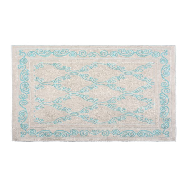 Bavlněný koberec Gina 120x180 cm, tyrkysový