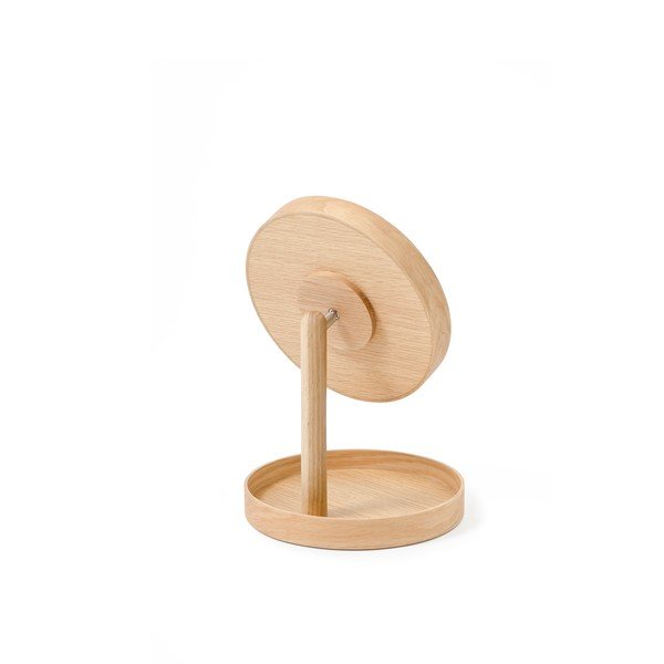 Козметично огледало с дъбова рамка Cosmos, ø 25 cm - Wireworks-image-3