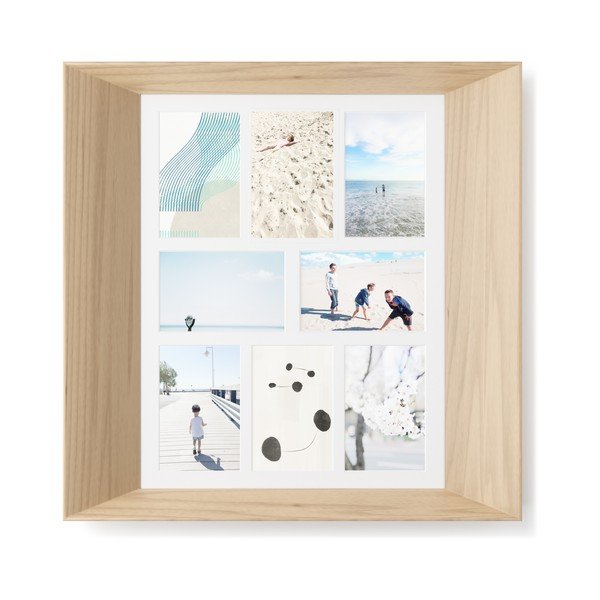 Дървена рамка за стена в естествен цвят 50x50 cm Lookout - Umbra-image-4