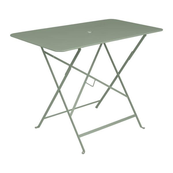 Šedozelený zahradní stolek Fermob Bistro, 97 x 57 cm