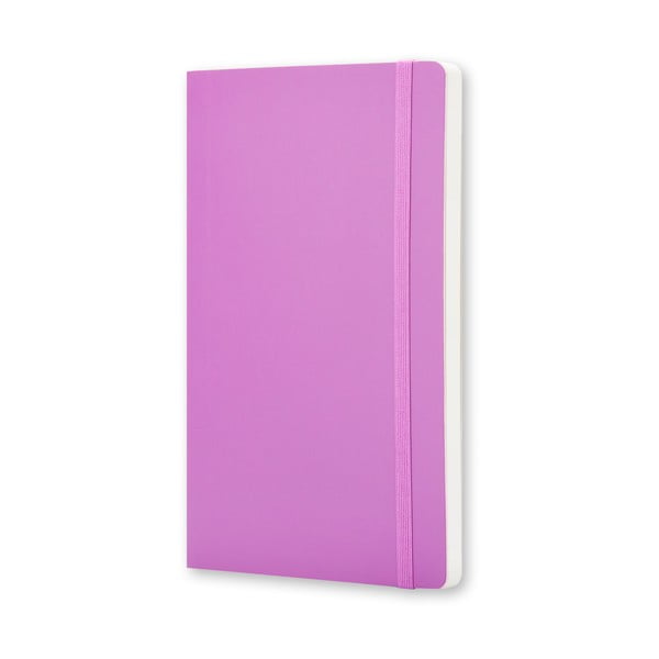 Velký světle fialový zápisník Moleskine Soft, bez linek