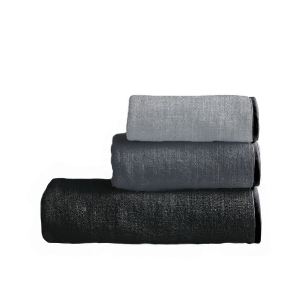 Комплект от 3 кърпи Toalla Grey Gradient - Linen Couture