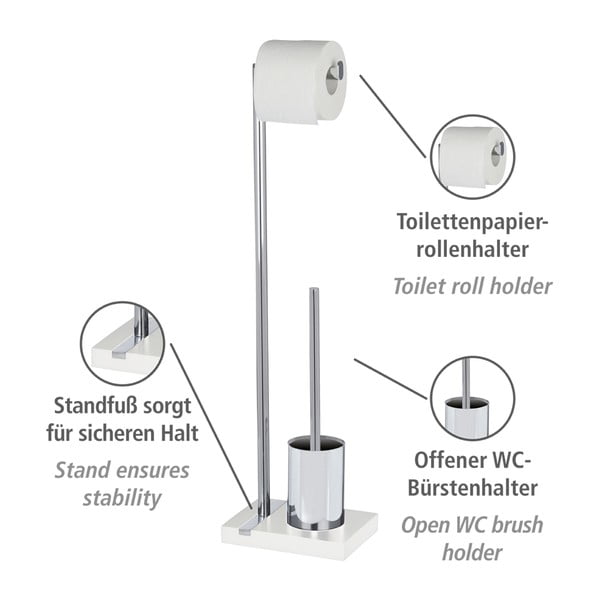 Четка за тоалетна с държач за тоалетна хартия Noble - Wenko-image-4