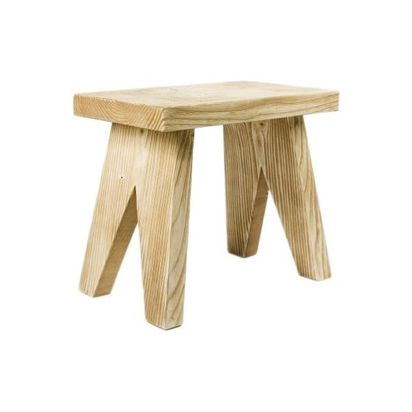Dřevěná stolička Gie El Home Stool, přírodní dřevo