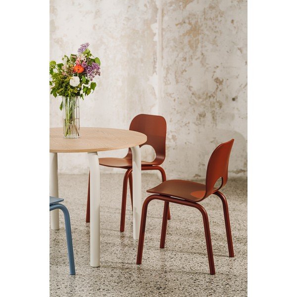 Червен  трапезен стол Atto – noo.ma-image-4