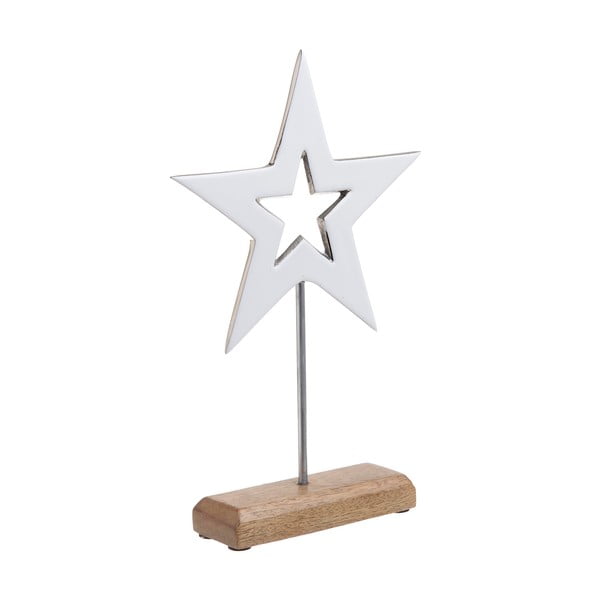 Коледна дървена украса във формата на звезда Kane - InArt