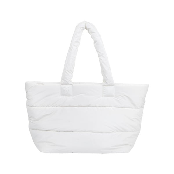 Бяла пухена плажна чанта - Sunnylife-image-3