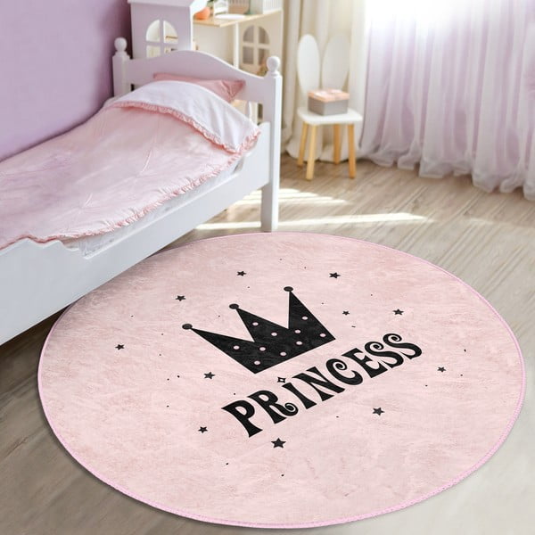 Розов детски килим ø 120 cm Comfort - Mila Home-image-3