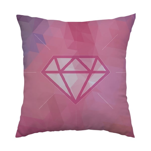 Polštář Pink Diamond, 40x40 cm