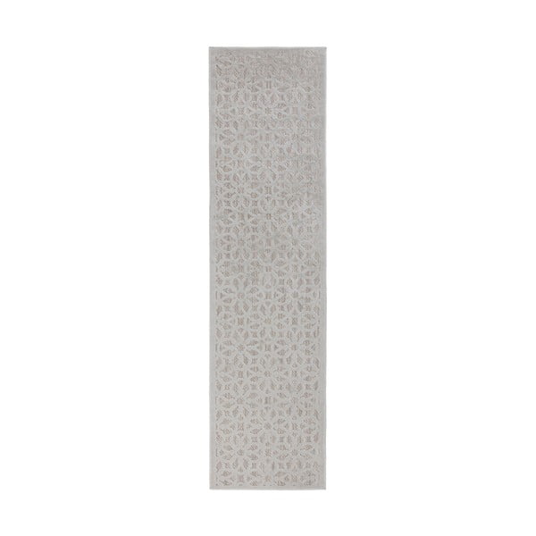 Сив външен килим 230x66 cm Argento - Flair Rugs