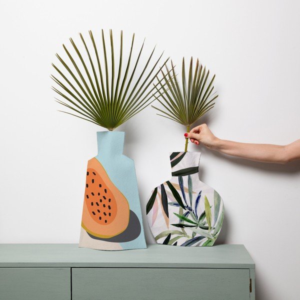 Комплект от 2 текстилни вази за цветя Tropical - Really Nice Things-image-1