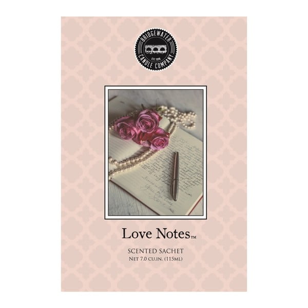 Vonný sáček s vůní bergamotu, růže, ořechl a pačuli Creative Tops Love Notes