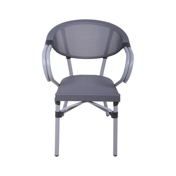 Сив метален градински стол Toskana – Garden Pleasure