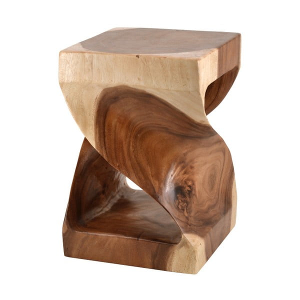 Дървена табуретка Curved Log, височина 45 cm - Moycor