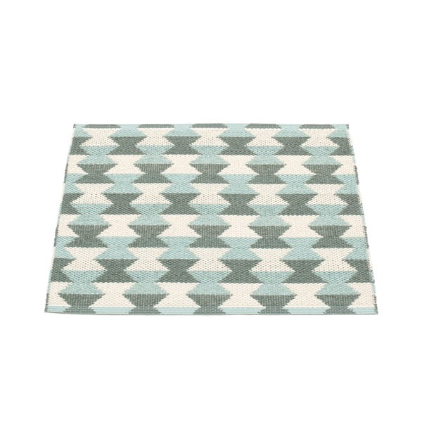 Зелен и тюркоазен килим за открито и закрито 60x70 cm Dana Army – Pappelina-image-1