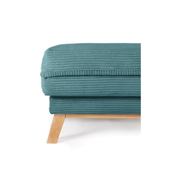 Тюркоазена табуретка  от рипсено кадифе Tori – Bonami Selection-image-3