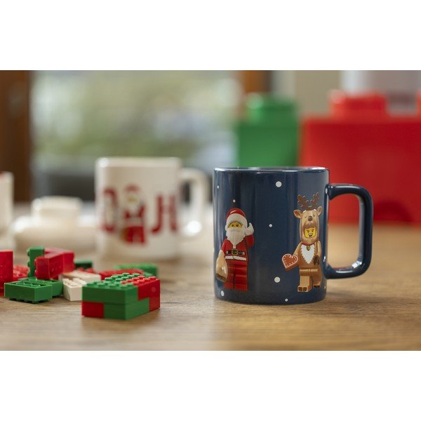 Тъмносиня керамична детска чаша 300 ml Christmas Minifigures – LEGO®-image-1