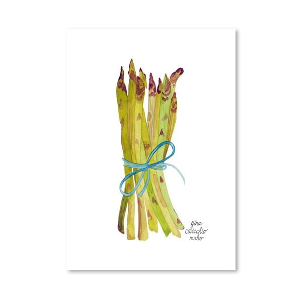 Autorský plakát Asparagus, 30x42 cm