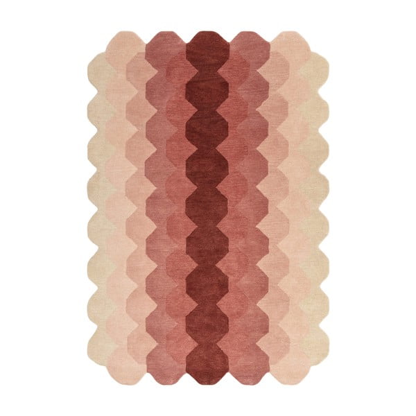 Розов вълнен килим 120x170 cm Hive - Asiatic Carpets