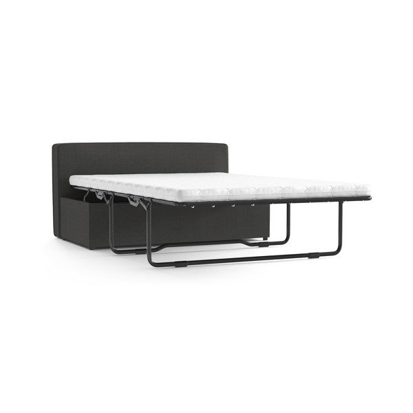 Антрацитна сгъваема пейка с тапицерия , 130 см Brady - My Pop Design-image-4