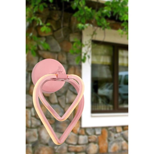 Розова метална LED стенна лампа Sevinc – Squid Lighting-image-1