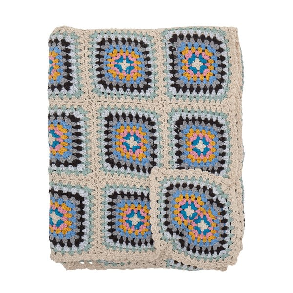 Плетено одеяло от рециклиран памук 125x150 cm Gela – Bloomingville