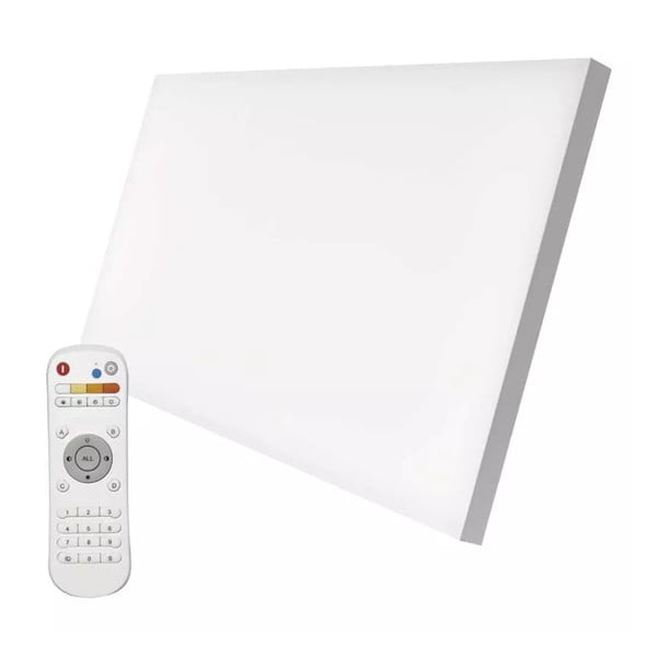 Бяла LED лампа за таван с дистанционно управление 59,5x29,5 cm Irvi - EMOS