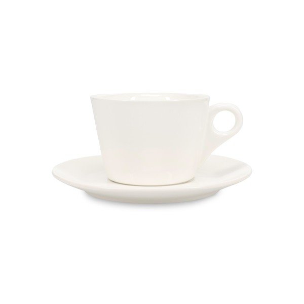 Бяла порцеланова чаша за лате 280 ml Barista – BonBistro-image-1