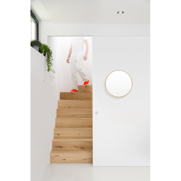 Стенно огледало с дъбова рамка Glance, ø 45 cm Galnce - Wireworks-image-1