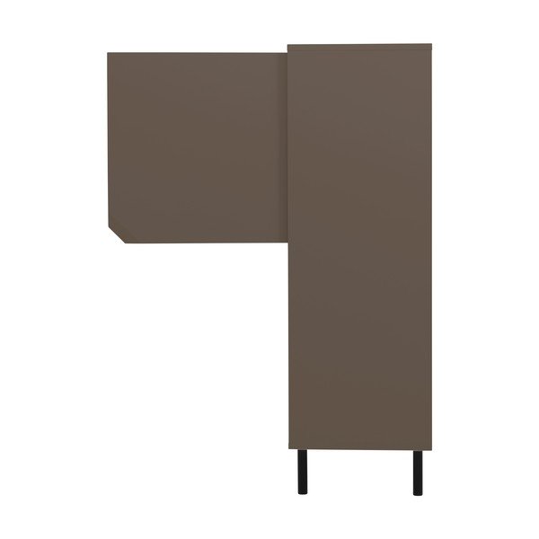 Тъмно сив шкаф за книги 118x137 cm Corner - Tenzo-image-1