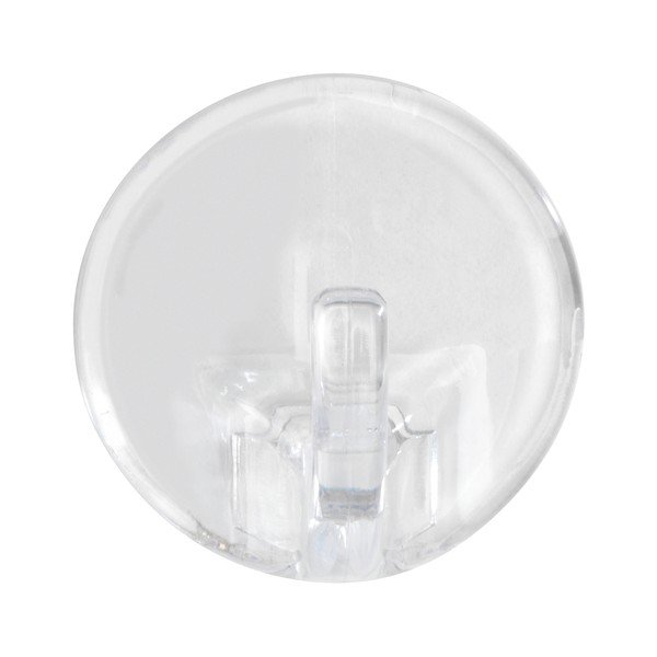 Комплект от 3 прозрачни самозадържащи се куки Round - Wenko-image-2