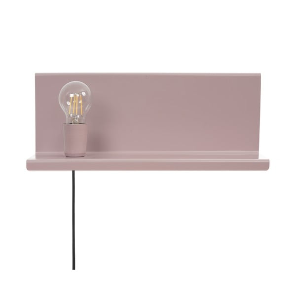 Розова стенна лампа с рафт Shelfie2 - Homemania Decor
