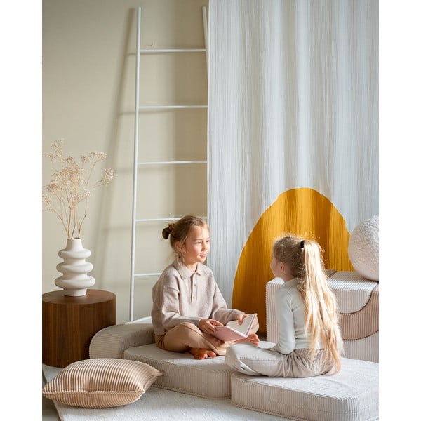 Кремав детски стол от рипсено кадифе Flip – Wigiwama-image-1