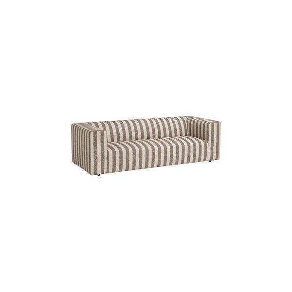 Кафяв/кремав шенилов диван 220 cm Lisa – Ellos Home