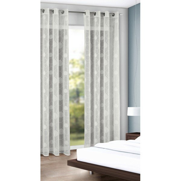 Бяла завеса 135x245 cm Circles – Sehlbach-image-1