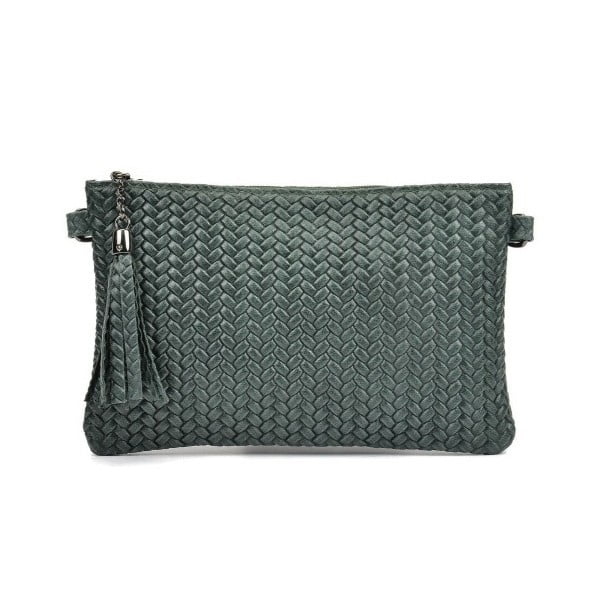Зелена кожена чанта Mangotti Fione - Mangotti Bags