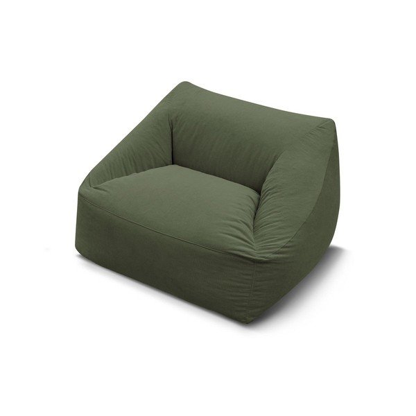 Зелен пуф от рипсено кадифе Lilibet – Bobochic Paris-image-4