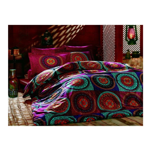 Памучно спално бельо Ranforce с чаршаф за двойно легло Classic, 200 x 220 cm Gipsy - Unknown