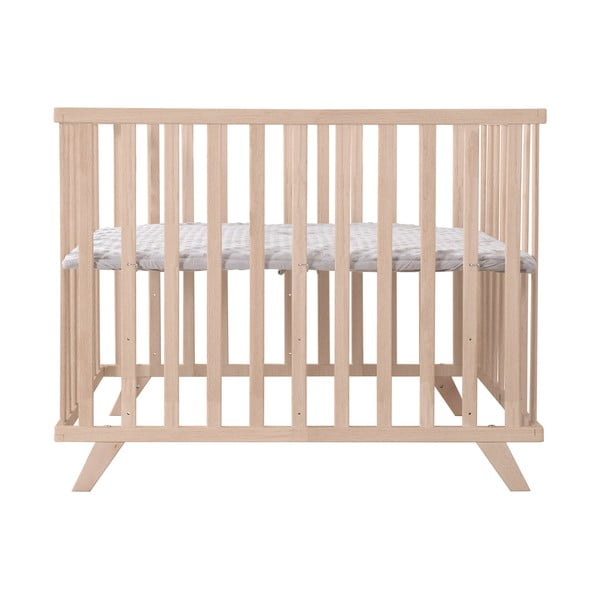 Кошара за игра от масивен бук с регулируема височина 75x100 cm в естествен цвят Lil Planet – Roba-image-2