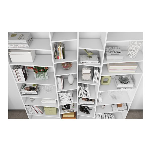 Бяла библиотека 214x224 cm Valsa – TemaHome-image-4